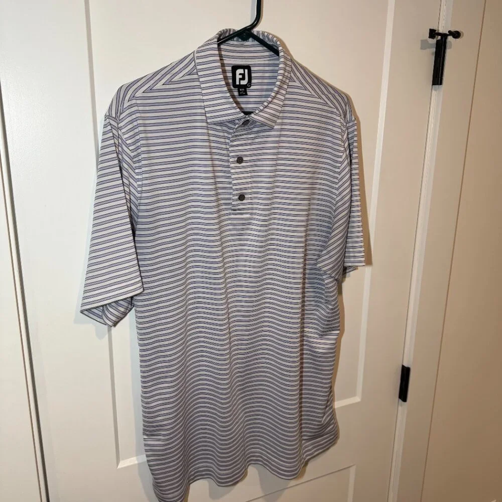 Footjoy Performance Stretchy Golf Polo. Lightweight, breathable, size L. - Picture 3 of 6